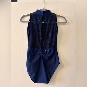 Navy Ballet Rosa leotard